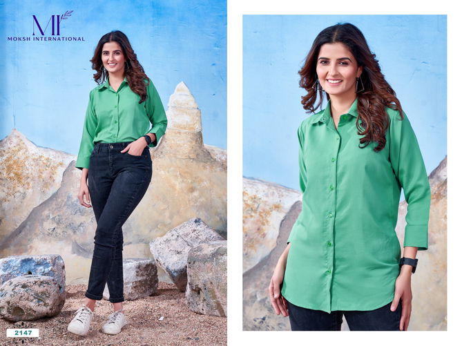 Shirt Vol 2 By Moksh Office Wear Ladies Shirt Wholesale Market In Surat

